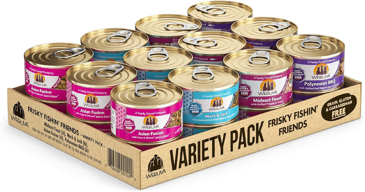 Weruva Classic Cat Food Variety Pack for Seafood Lovers