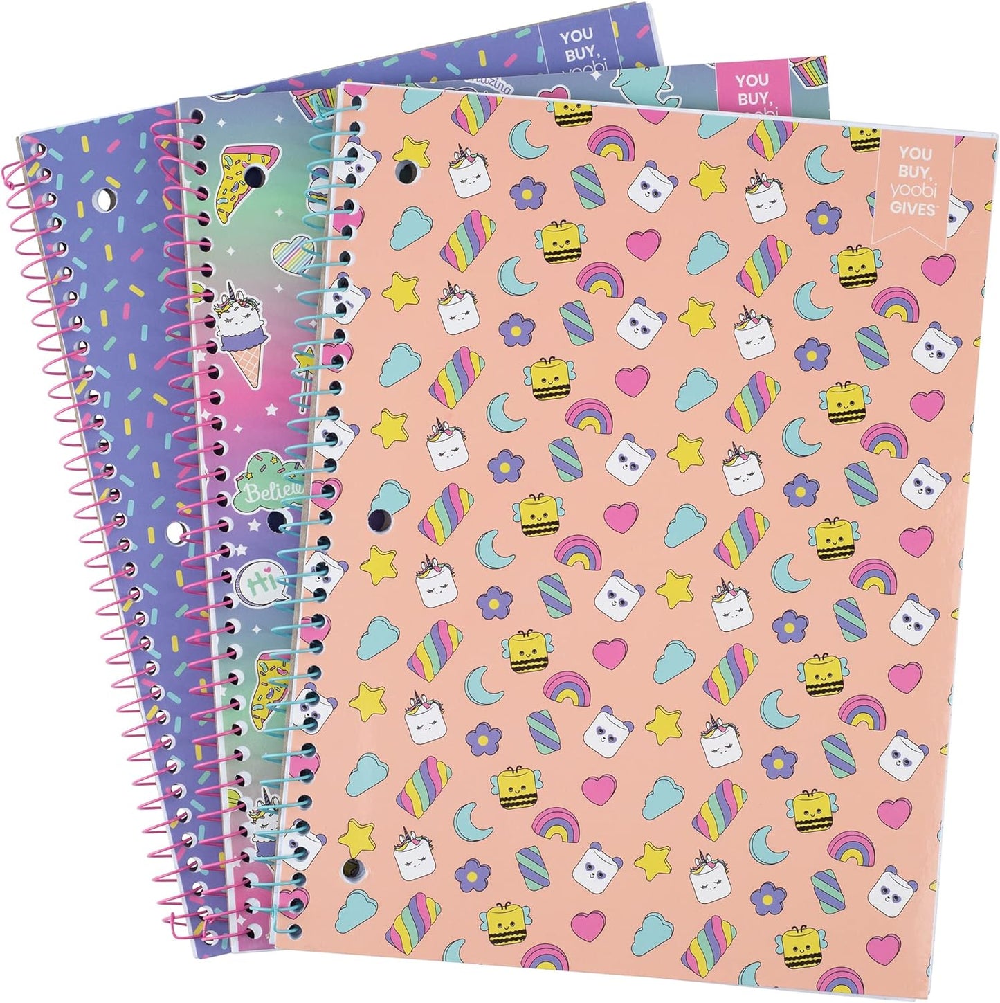 Cute & Convenient Notebook Set for Work/School - Yoobi