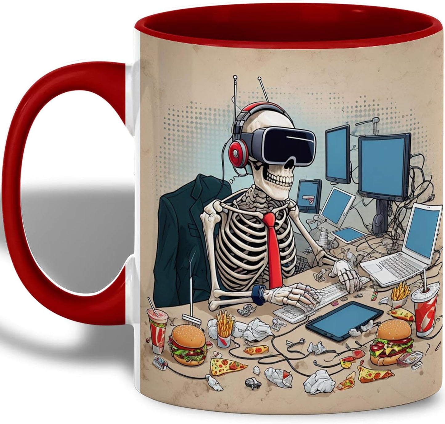 Gamer Mug: Geeky Chaos Design, Fun Gift