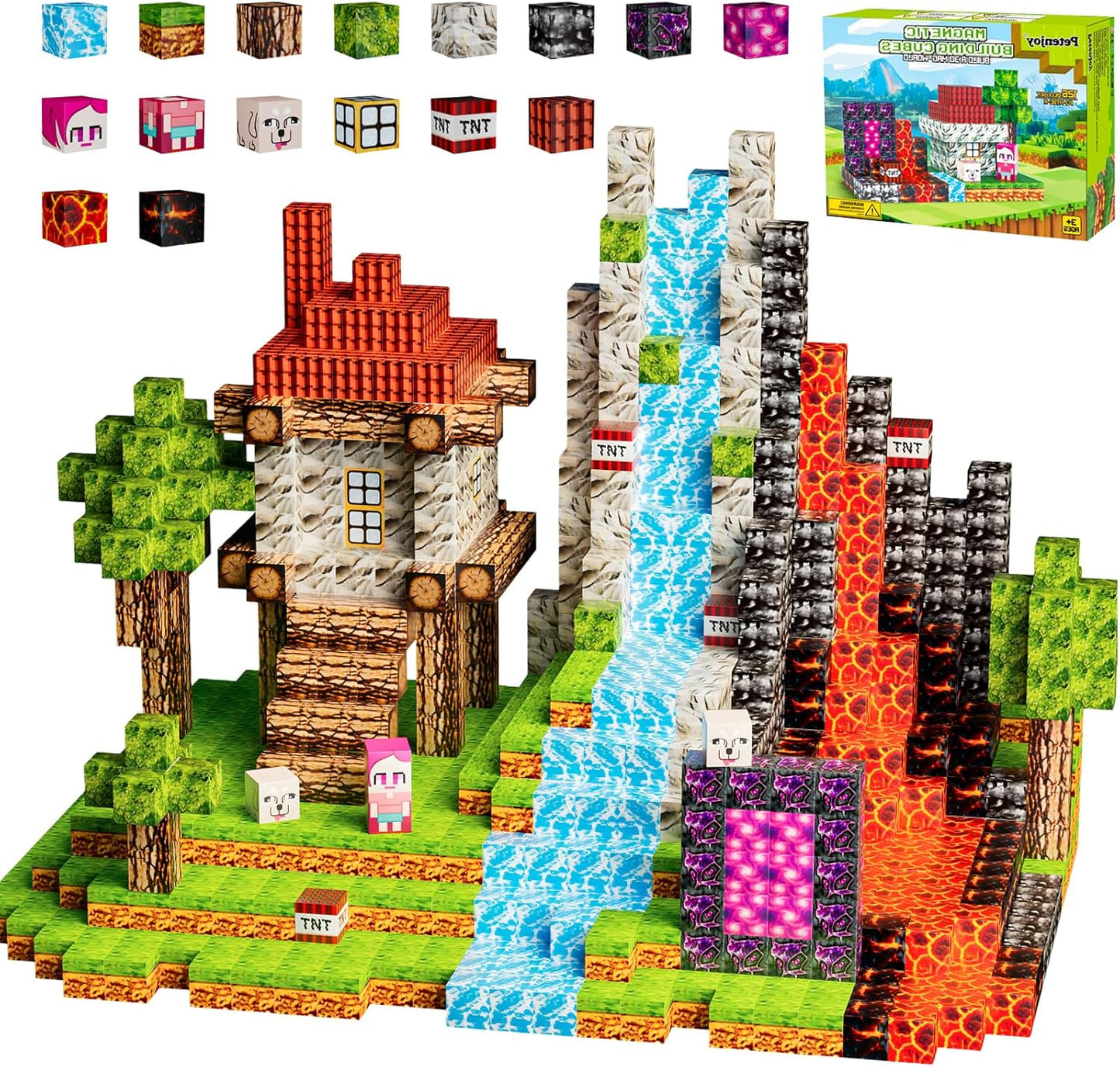 Magnetic Blocks 126PCS - Engaging STEM Building Toy for Kids