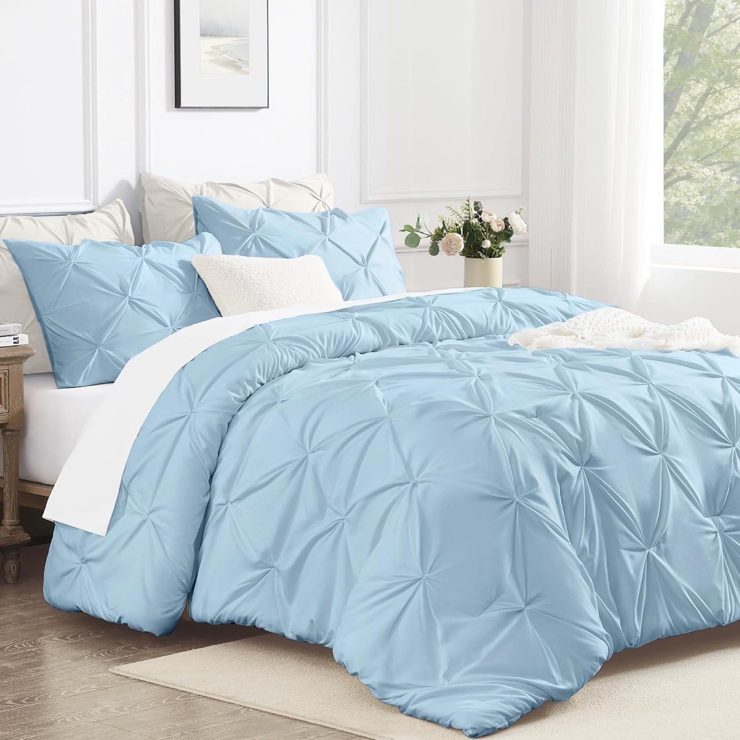 Light Blue King Size Comforter Set for All Season Comfort