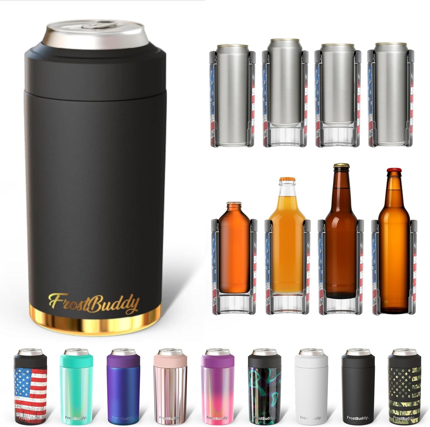 Frost Buddy Universal Can Cooler - Fits All Sizes & Styles