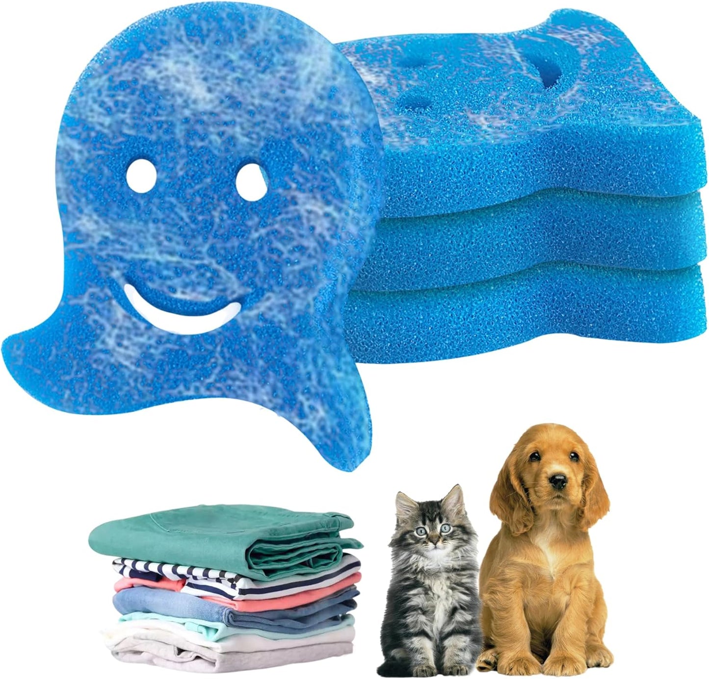 Vertaze Pet Hair Remover Sponge 4-Pack