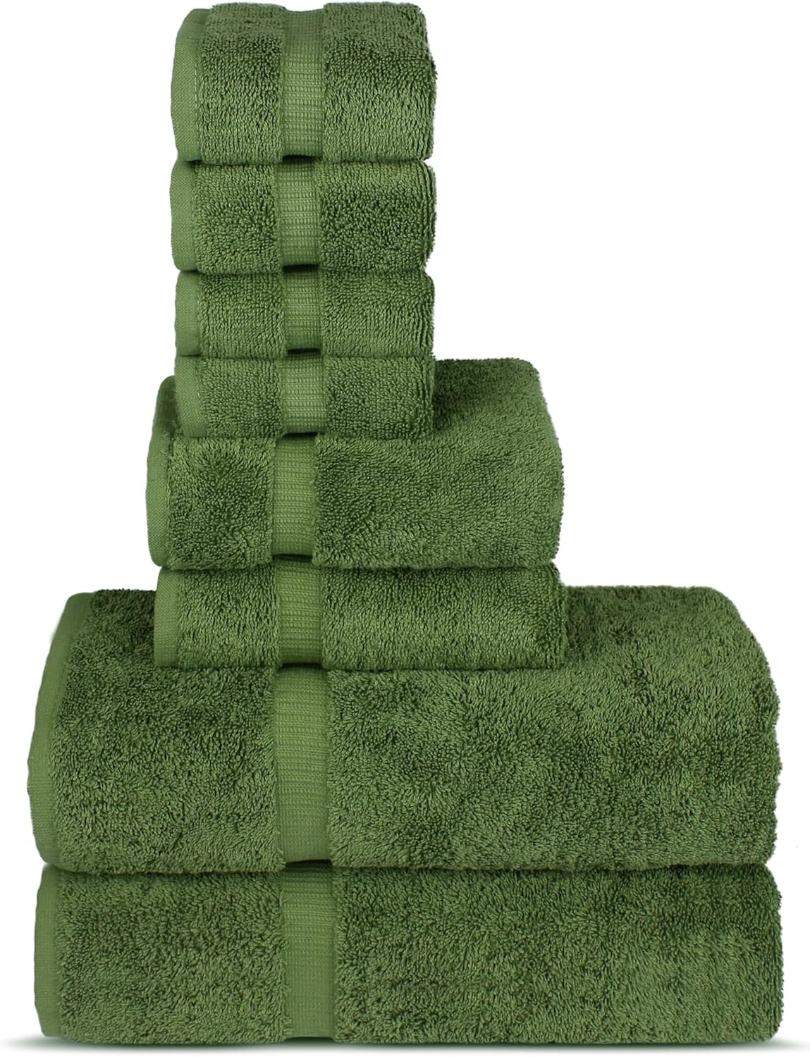 Chakir Turkish Linens Premium 100% Cotton Towel Set in Moss