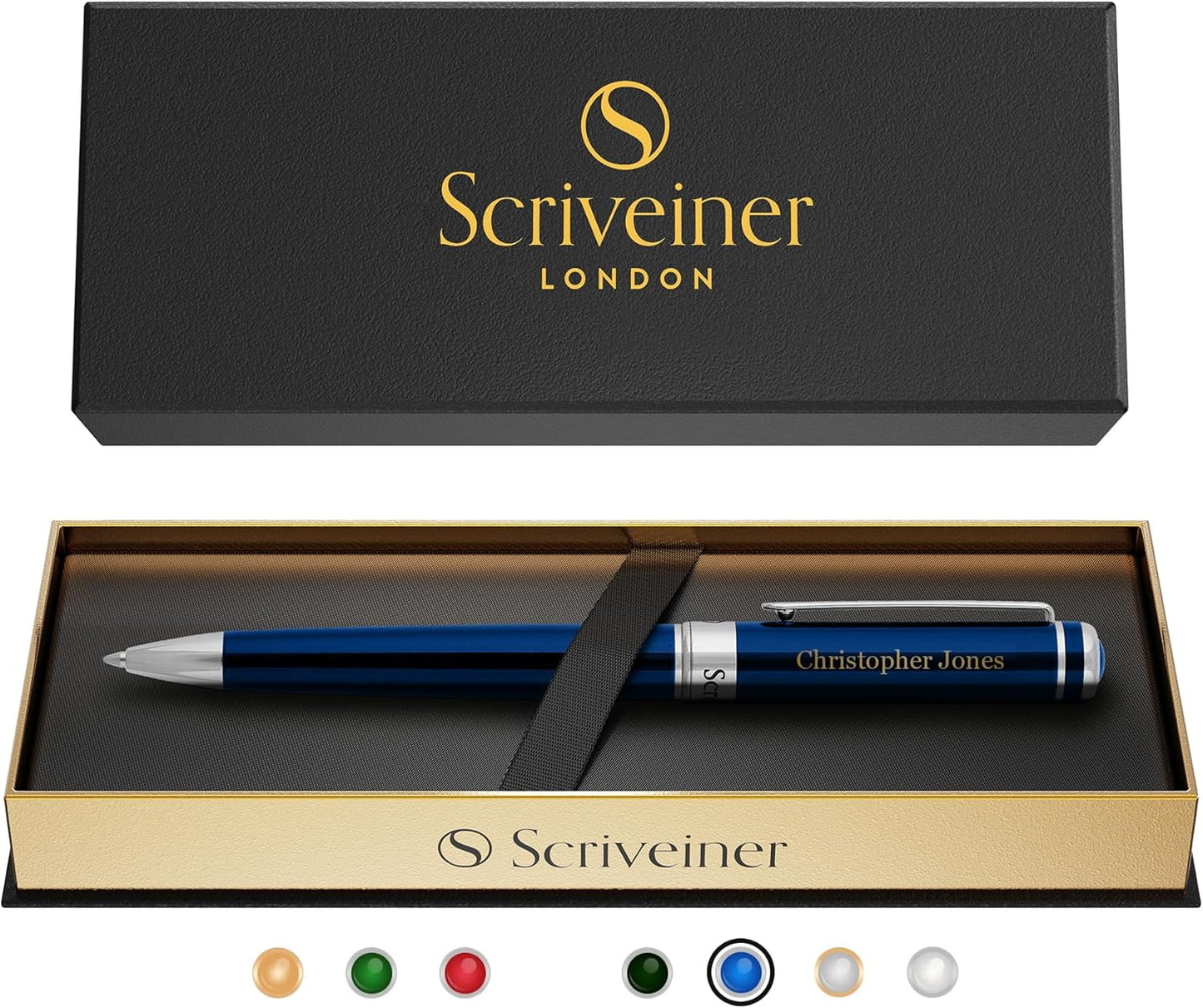 Scriveiner Personalized Midnight Blue Luxury Pen for Gifting