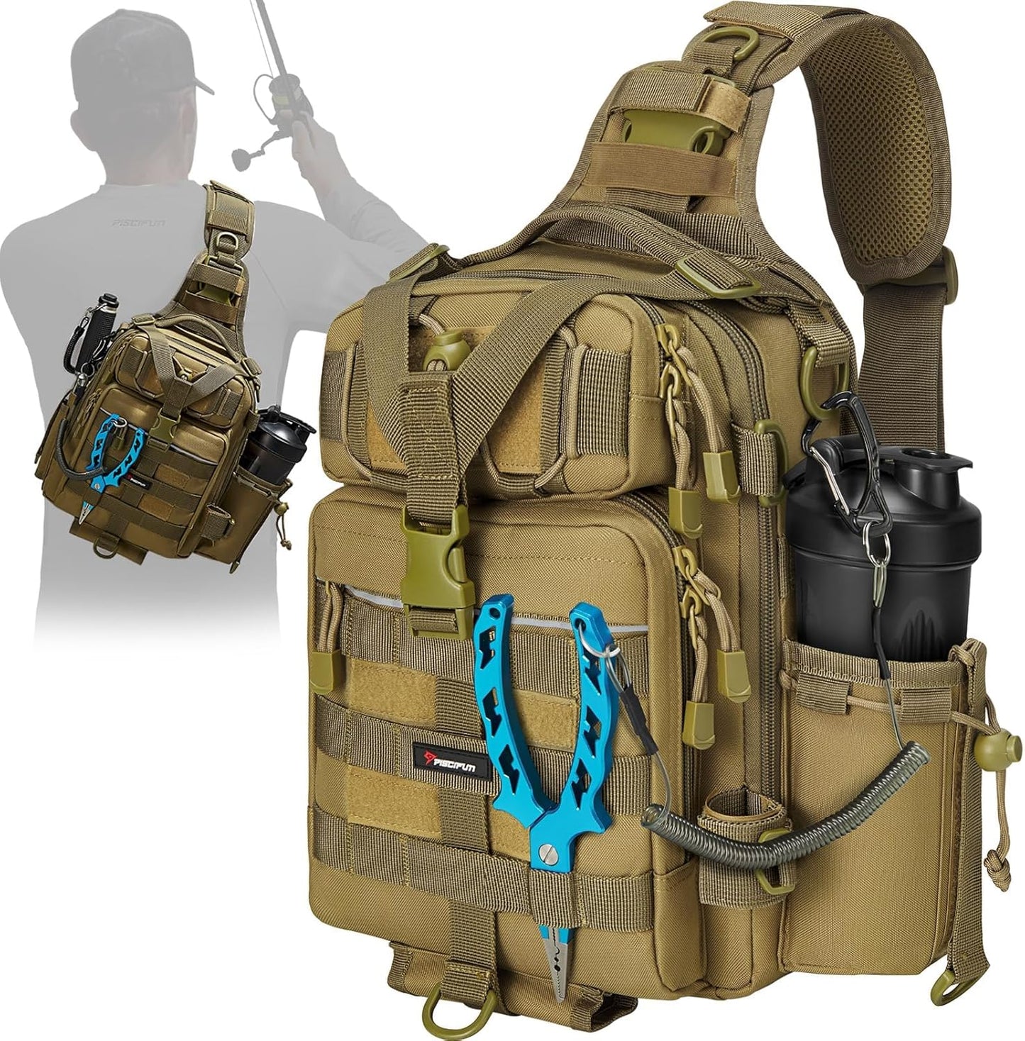 Piscifun Lightweight Fishing Sling Bag