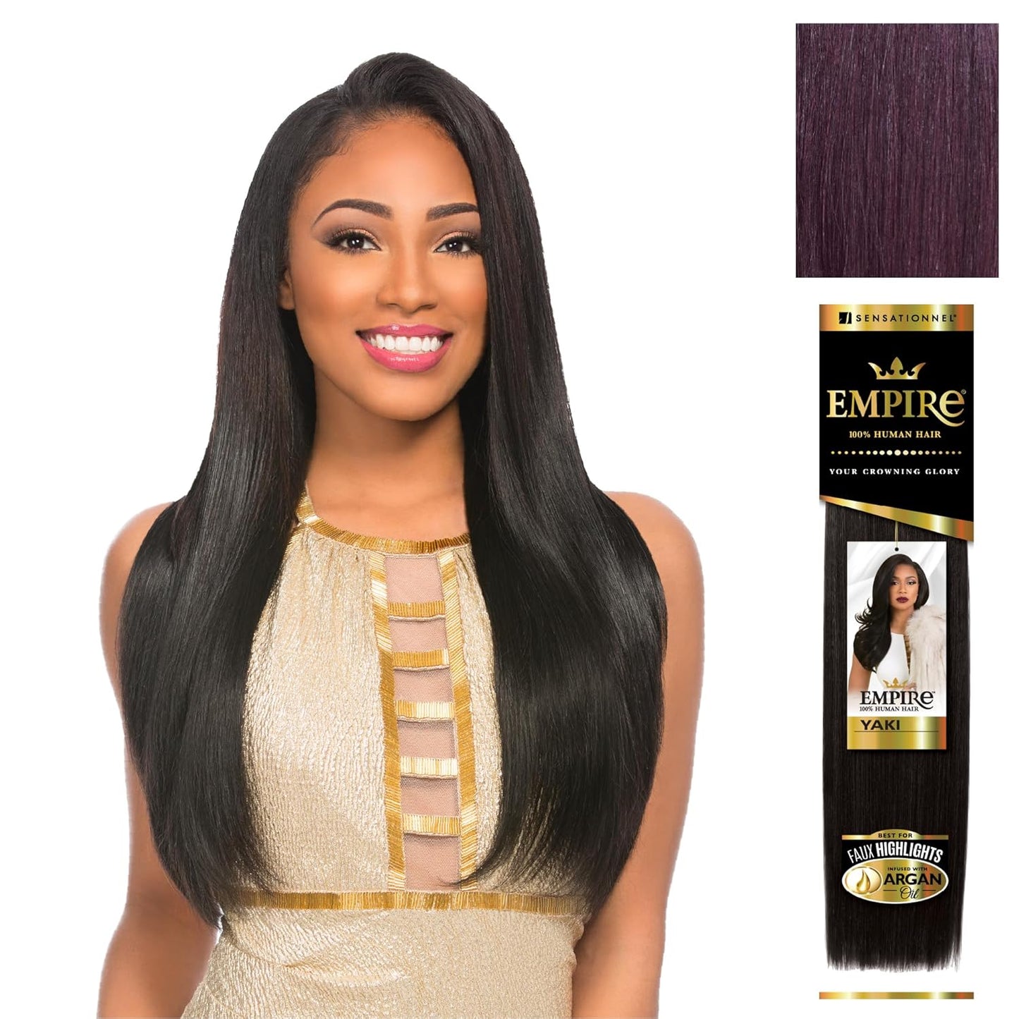 Sensationnel Empire Yaki Human Hair for Stunning Weaving Styles