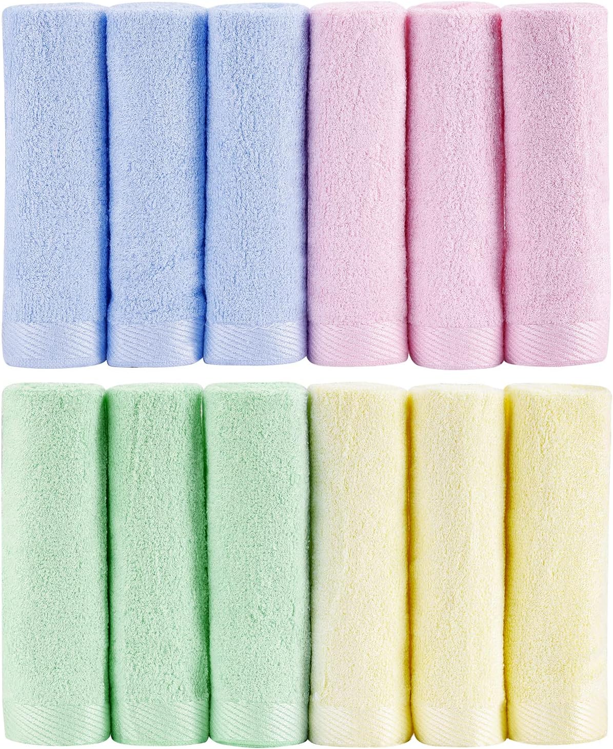 Ultra Soft Baby Washcloths - Absorbent 6-Pack