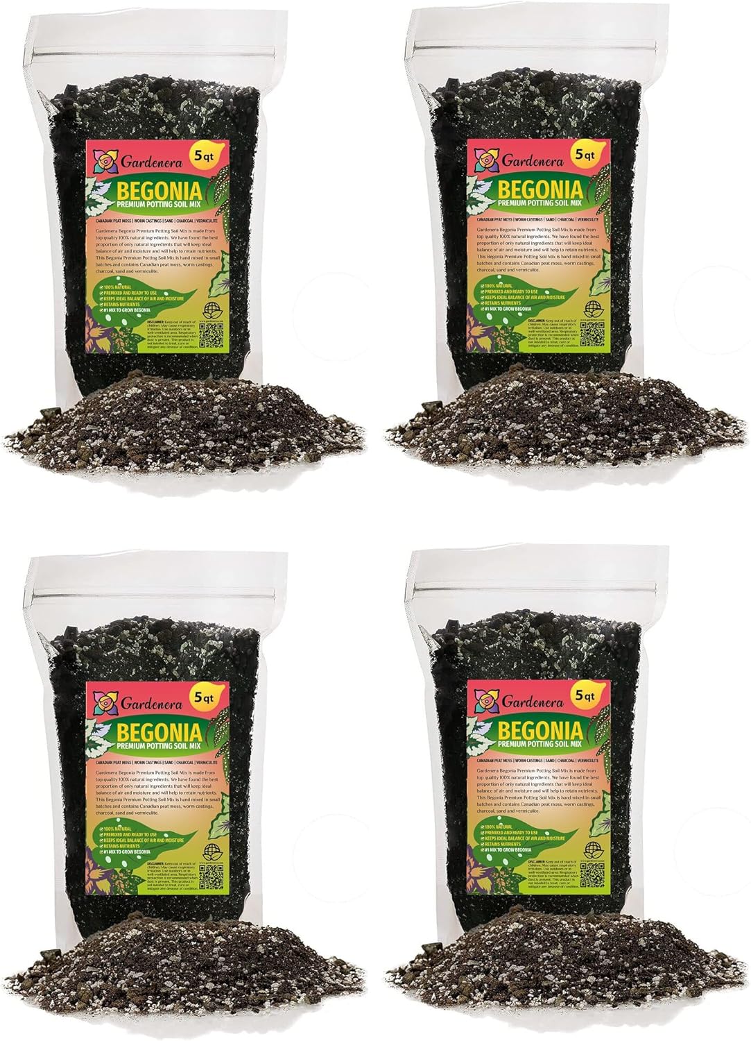 Gardenera Begonia Potting Mix for Thriving Flower Beauty
