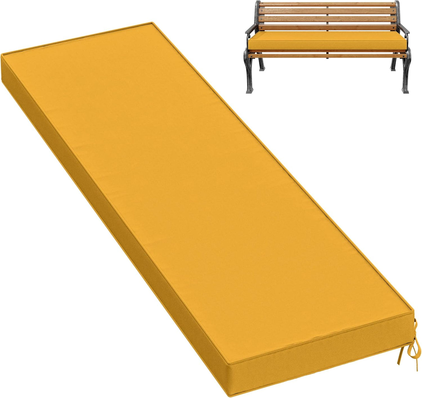 Premium Outdoor Bench Cushions with Memory Foam for Comfort