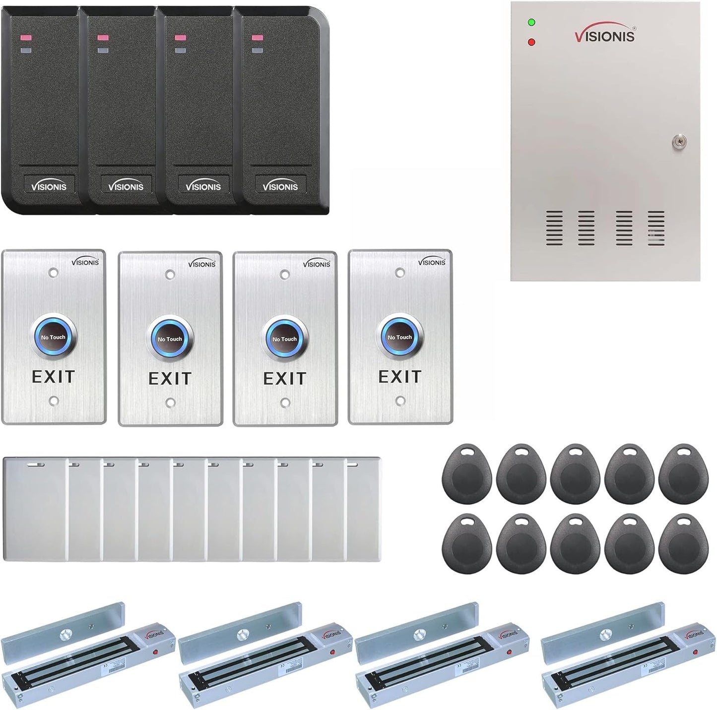 Visionis FPC-6205 Four Doors Access Control System with Software