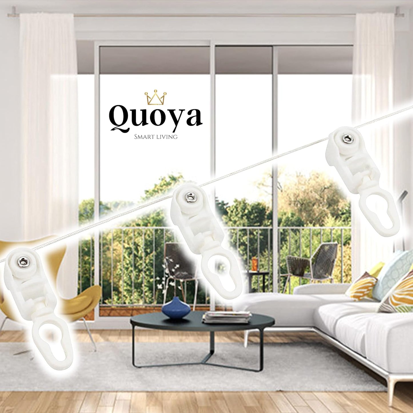 Quoya Smart Electric Curtain Track - Seamless Automation