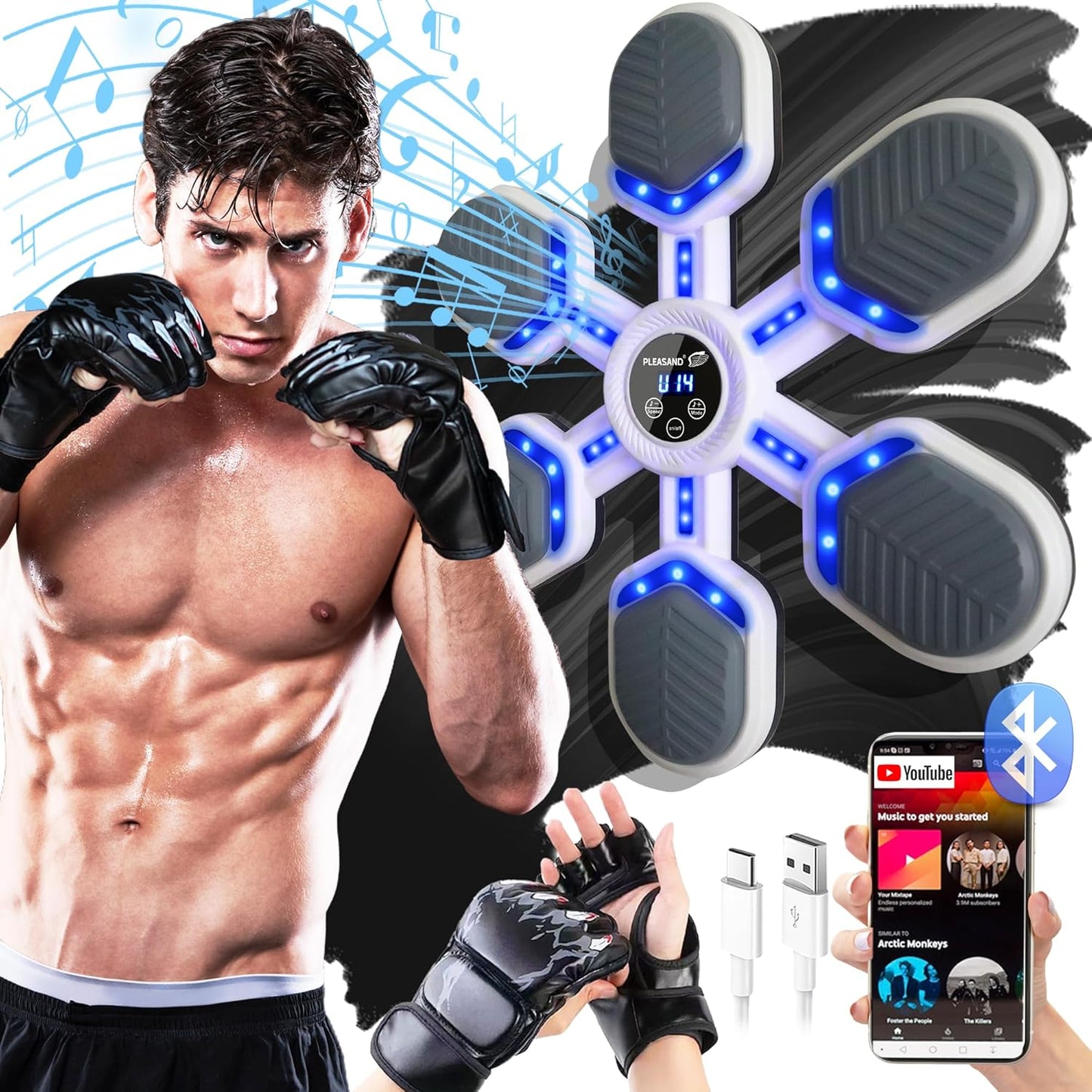 Bluetooth Punching Pad Set - Energizing Workout!