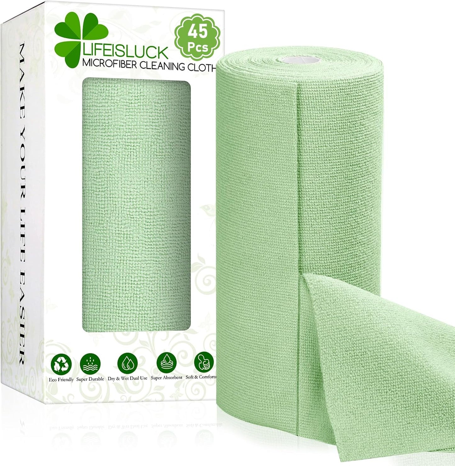 Reusable Tear-Away Microfiber Roll - Absorbent for Car & Home