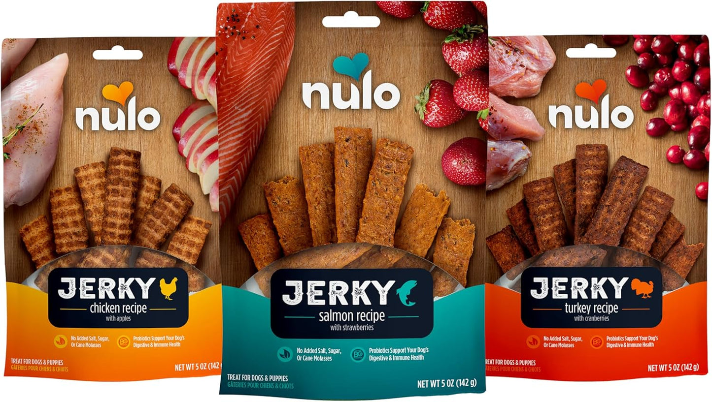 Nulo Puppy & Adult Freestyle Jerky Dog Strips Variety Pack