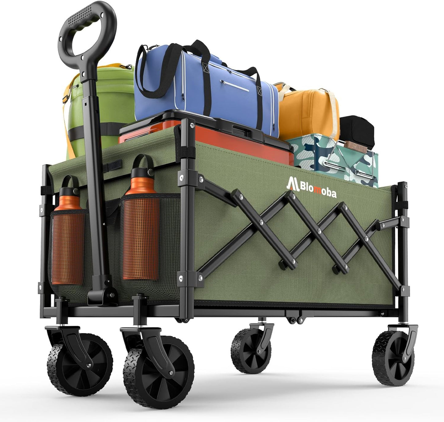 Collapsible Wagon with Wheels for Grocery and Outdoor Use