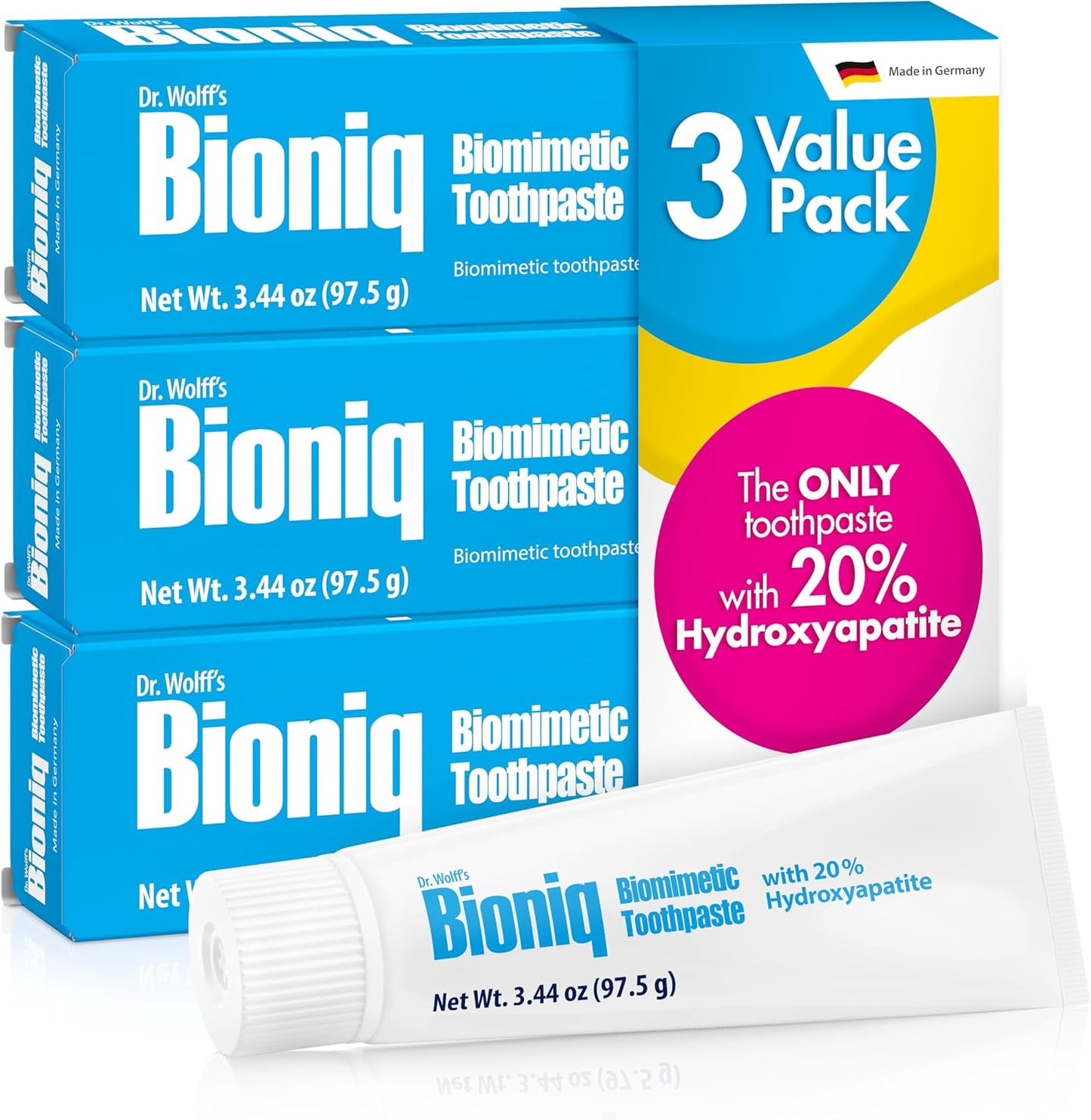 Bioniq Classic Biomimetic Toothpaste with 20% Hydroxyapatite