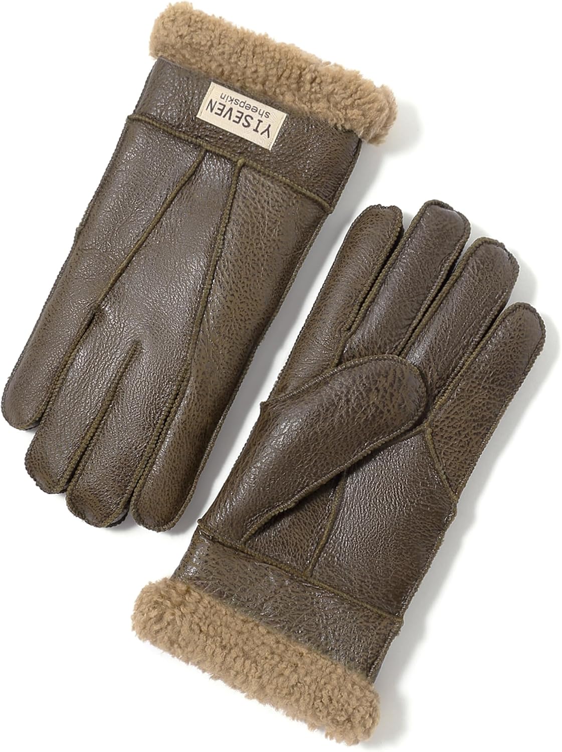 Charm Leather Men's Warm Winter Gloves