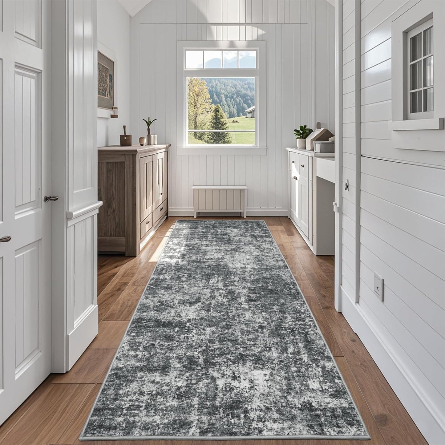 Runner Rug for Hallways Kitchen 2ft 6inx8ft Non Slip Carpet