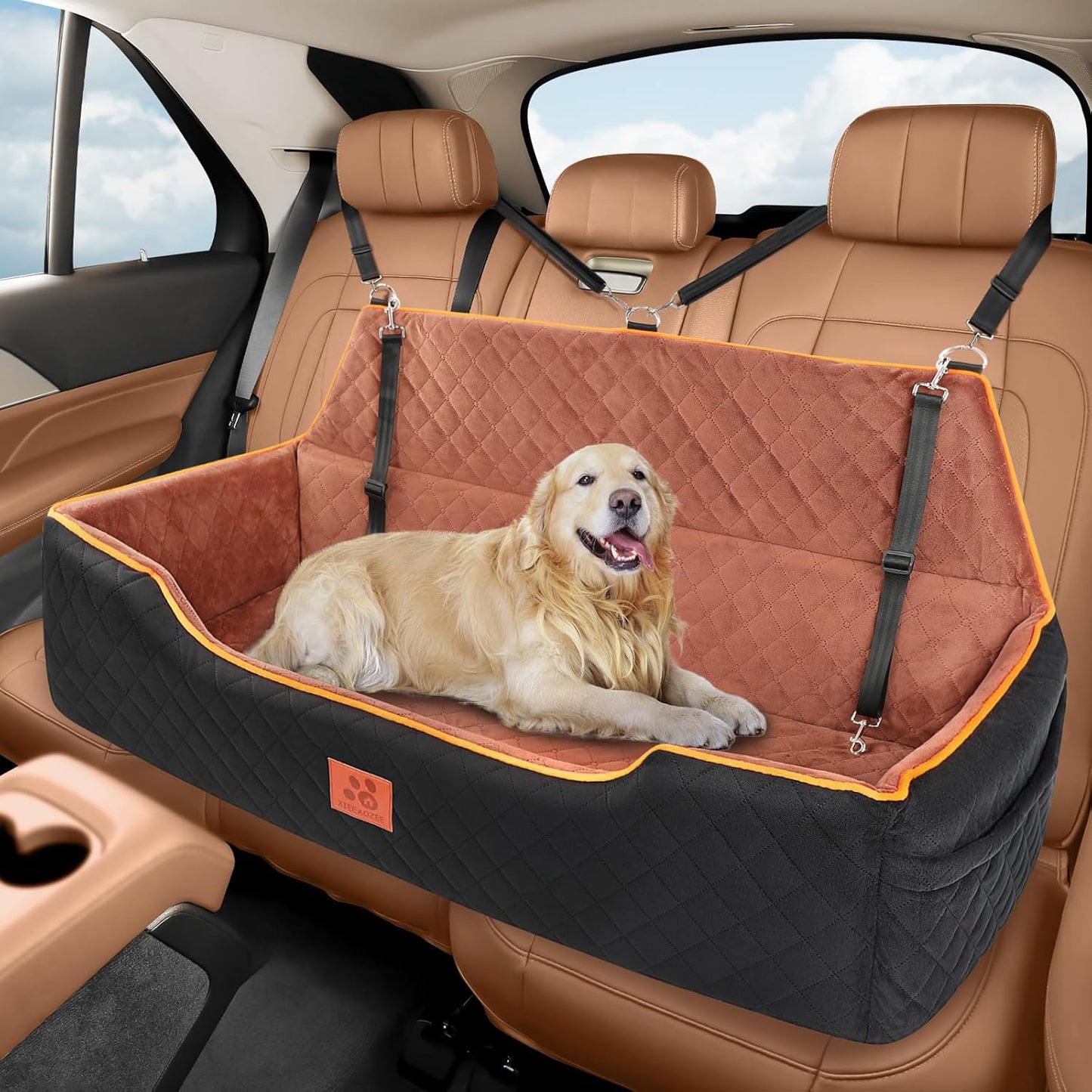 GL GLENSLAVE Dog Car Seat for Large Dogs - Comfortable Booster