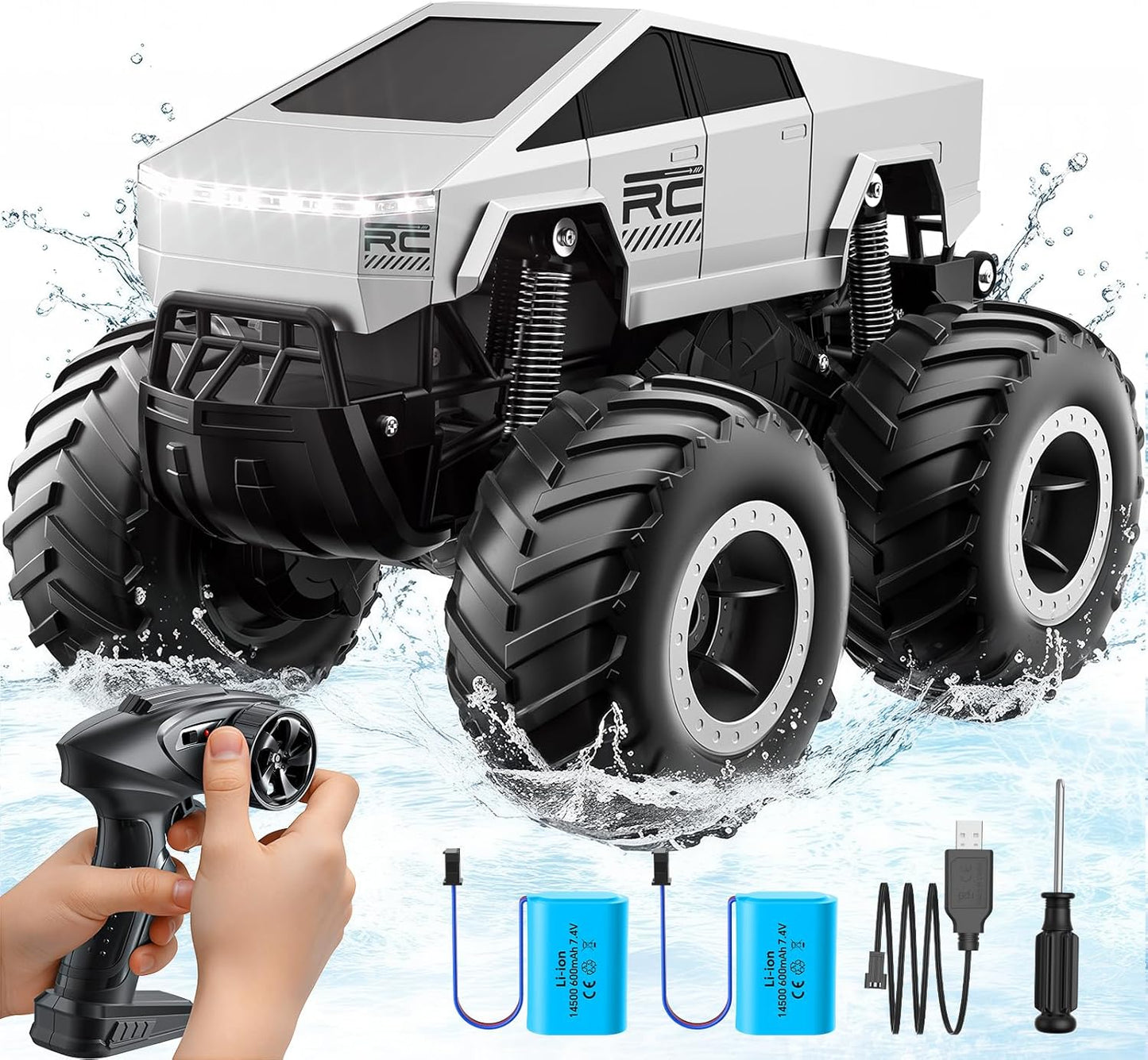 4WD Waterproof RC Pick-up Truck - Ultimate Off-Road Fun!