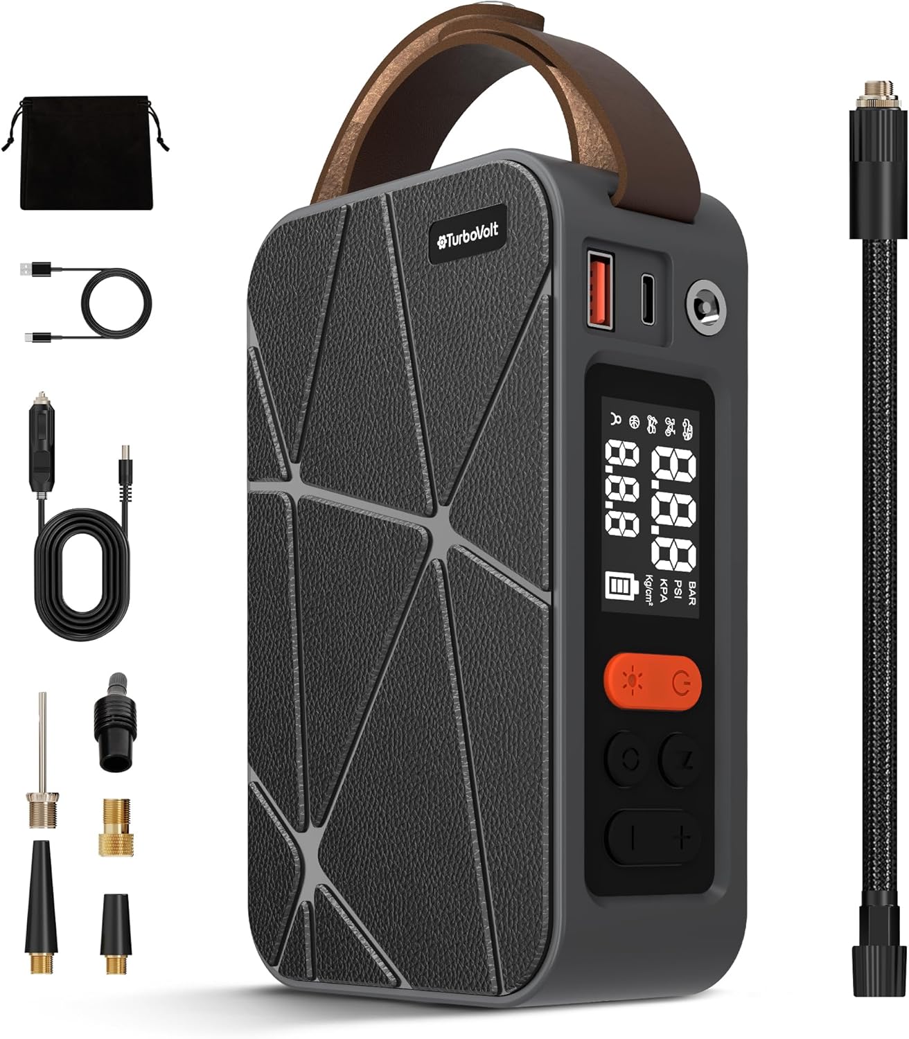 DynaVolt Cordless Tire Inflator: Effortless Inflation Everywhere!