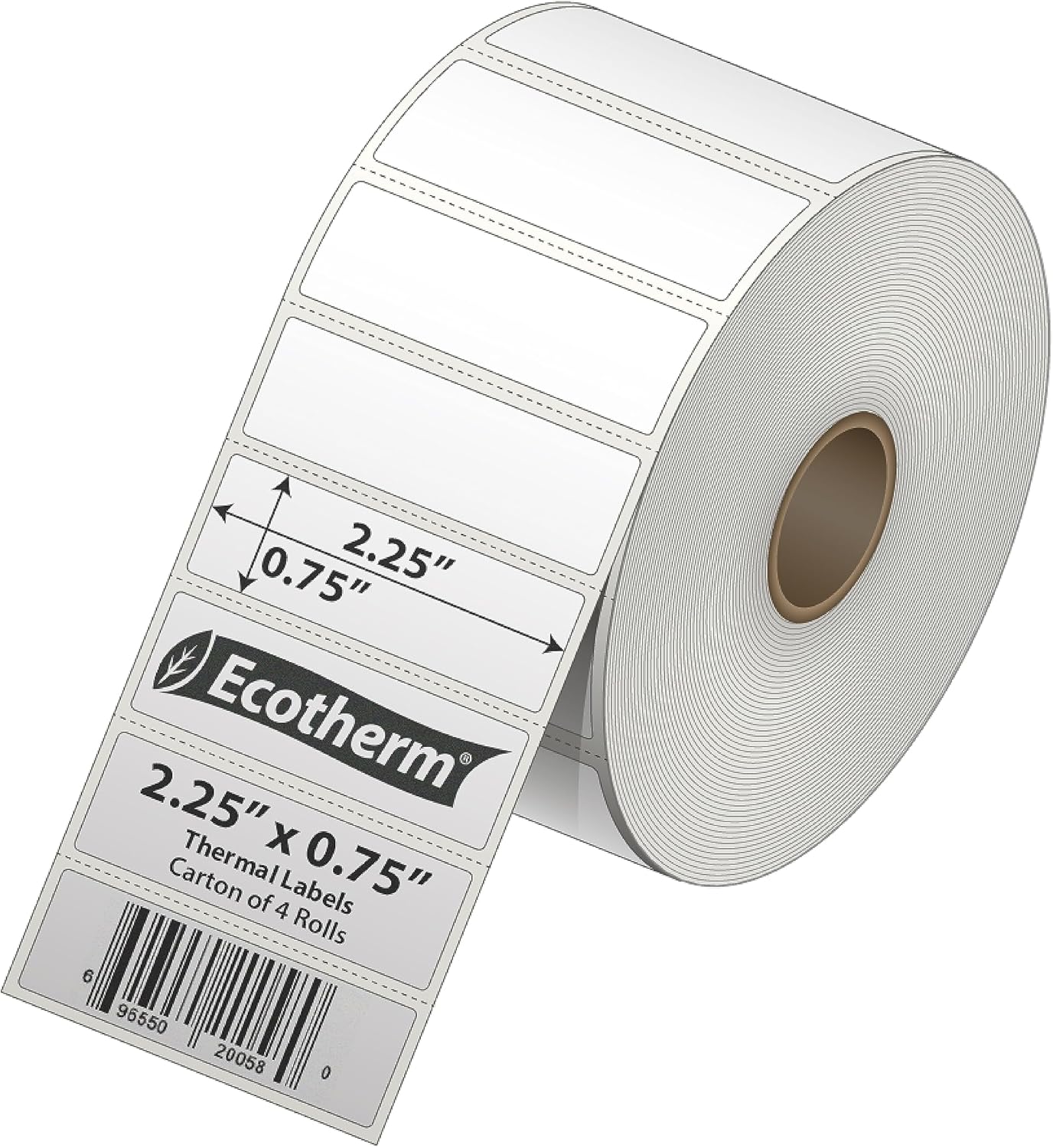 High-Capacity Thermal Labels for Zebra & More | 7120 Labels in 4 Rolls | Ecotherm Quality