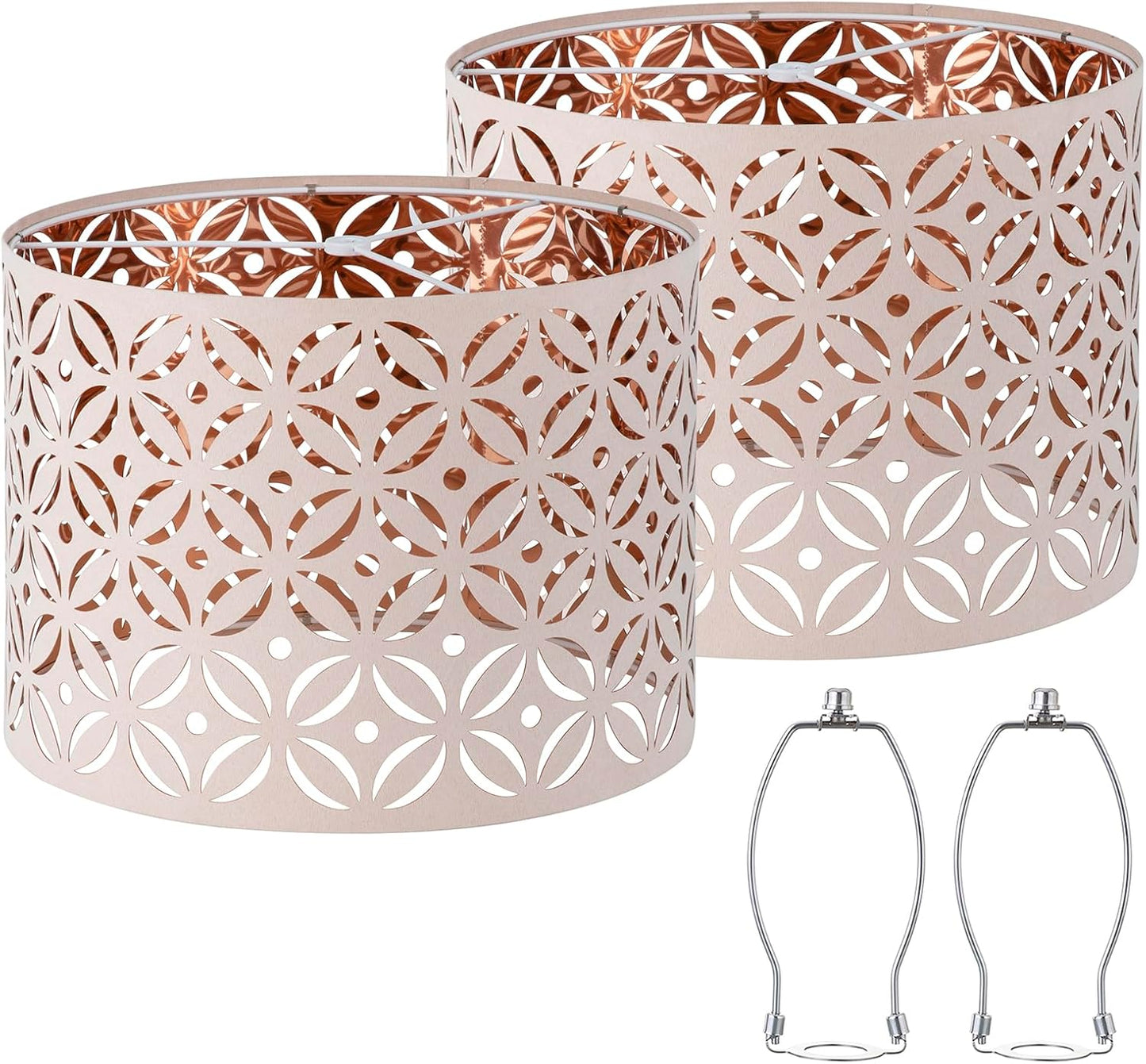 Pink Lamp Shades Set of 2 for Table and Floor Lamps
