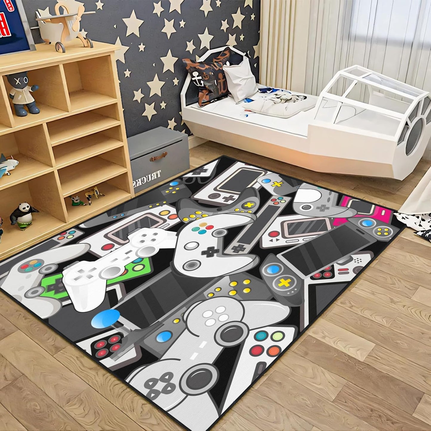 3x5 Gamer Rug for Boys Room - Stylish Gaming Essential