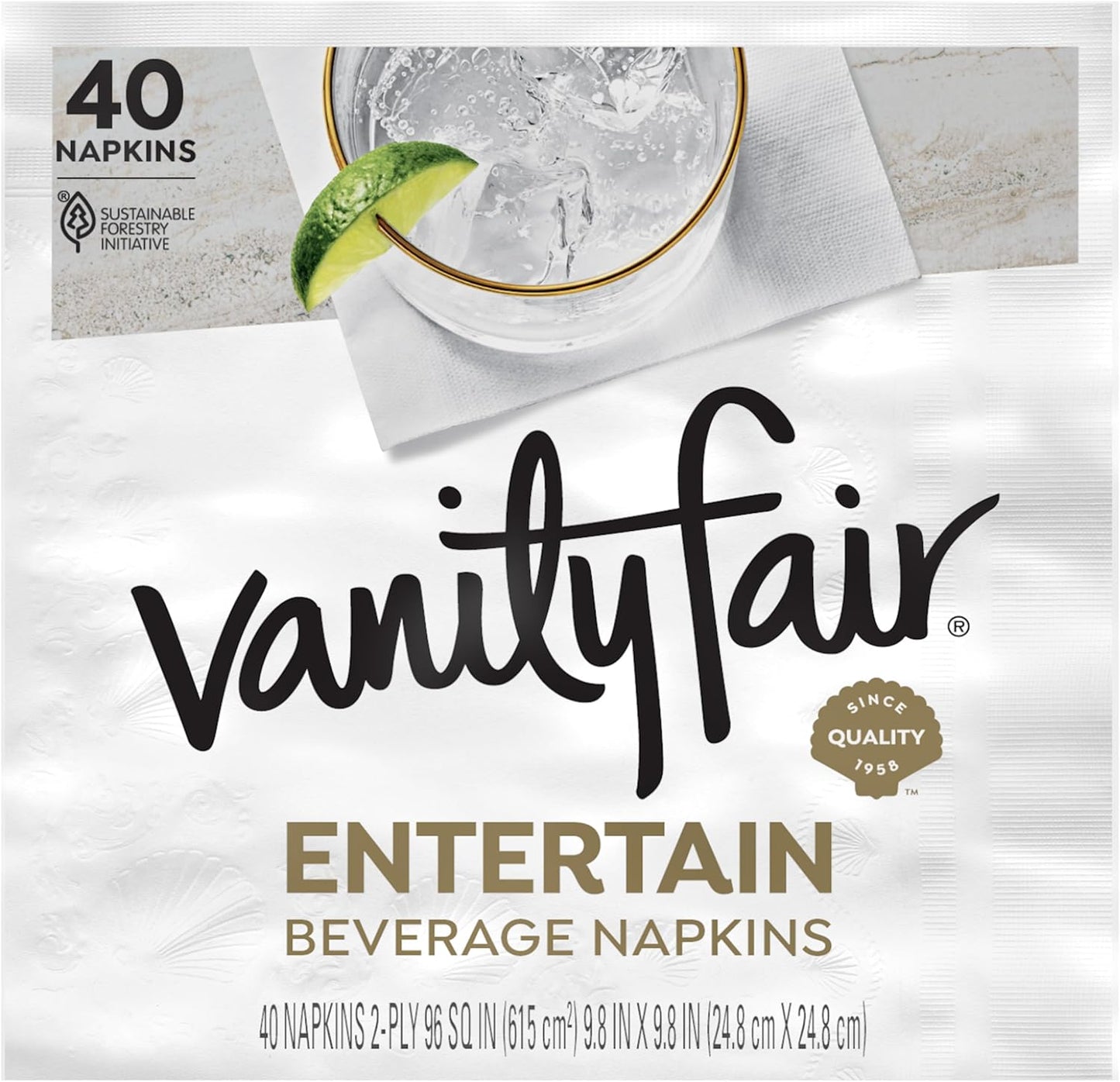 Vanity Fair Entertain Paper Napkins: Perfect for Events!