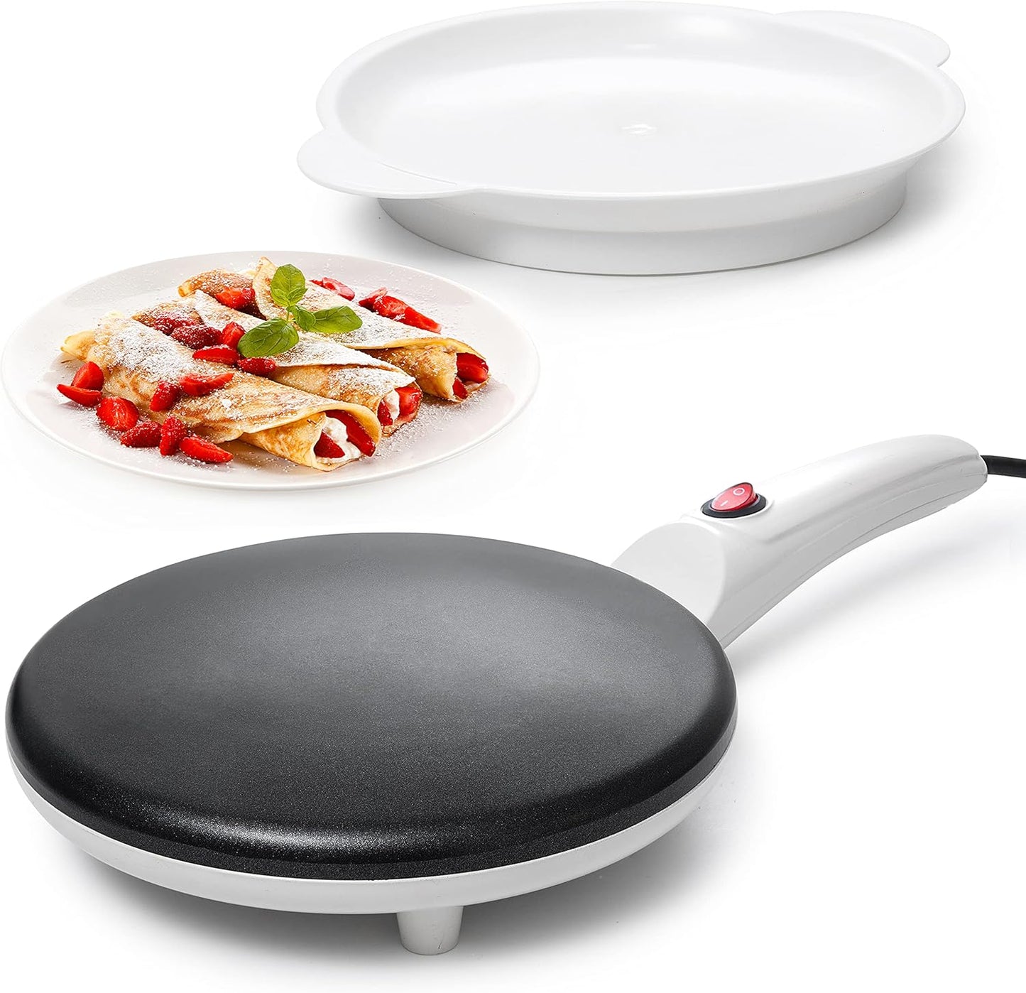 Moss & Stone 8 Inch Electric Crepe Maker: Easy Cooking Delight