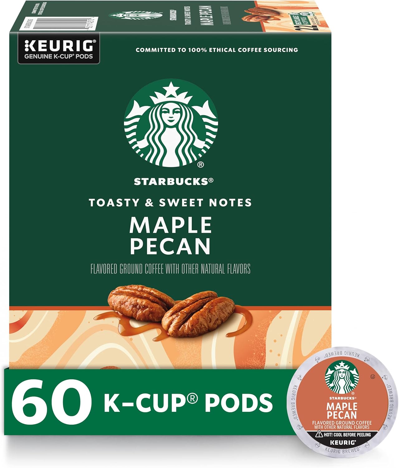 Starbucks Coffee K-Cup Pods with Maple Pecan Flavor for You