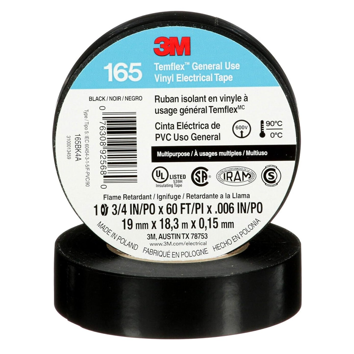 3M Temflex Vinyl Electrical Tape for Durable Electrical Needs