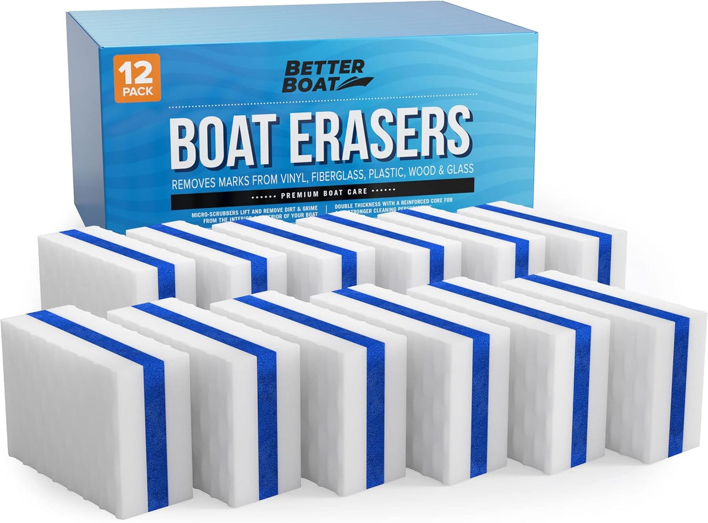 Premium Boat Scuff Erasers for Cleaning Vinyl and Hulls