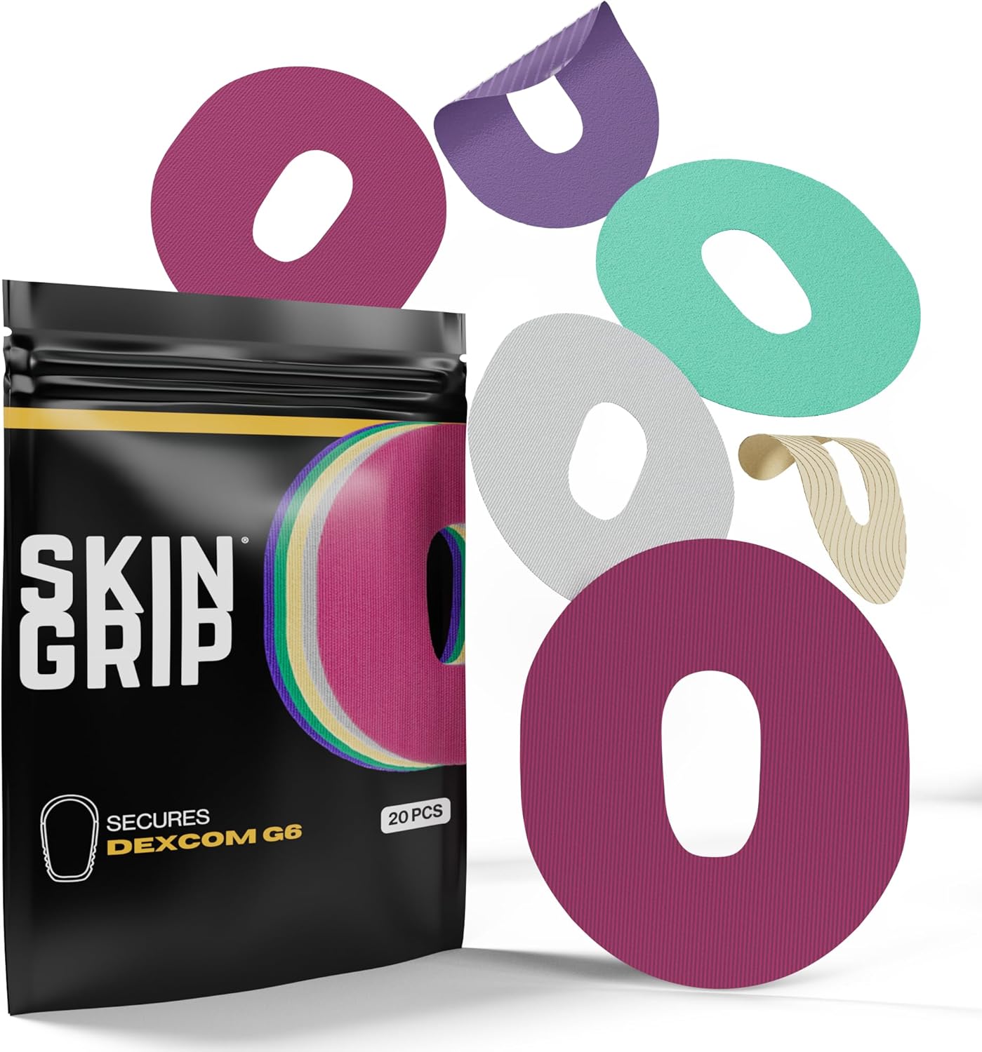 Skin Grip Adhesive Patch for Dexcom G6 - Waterproof & Durable