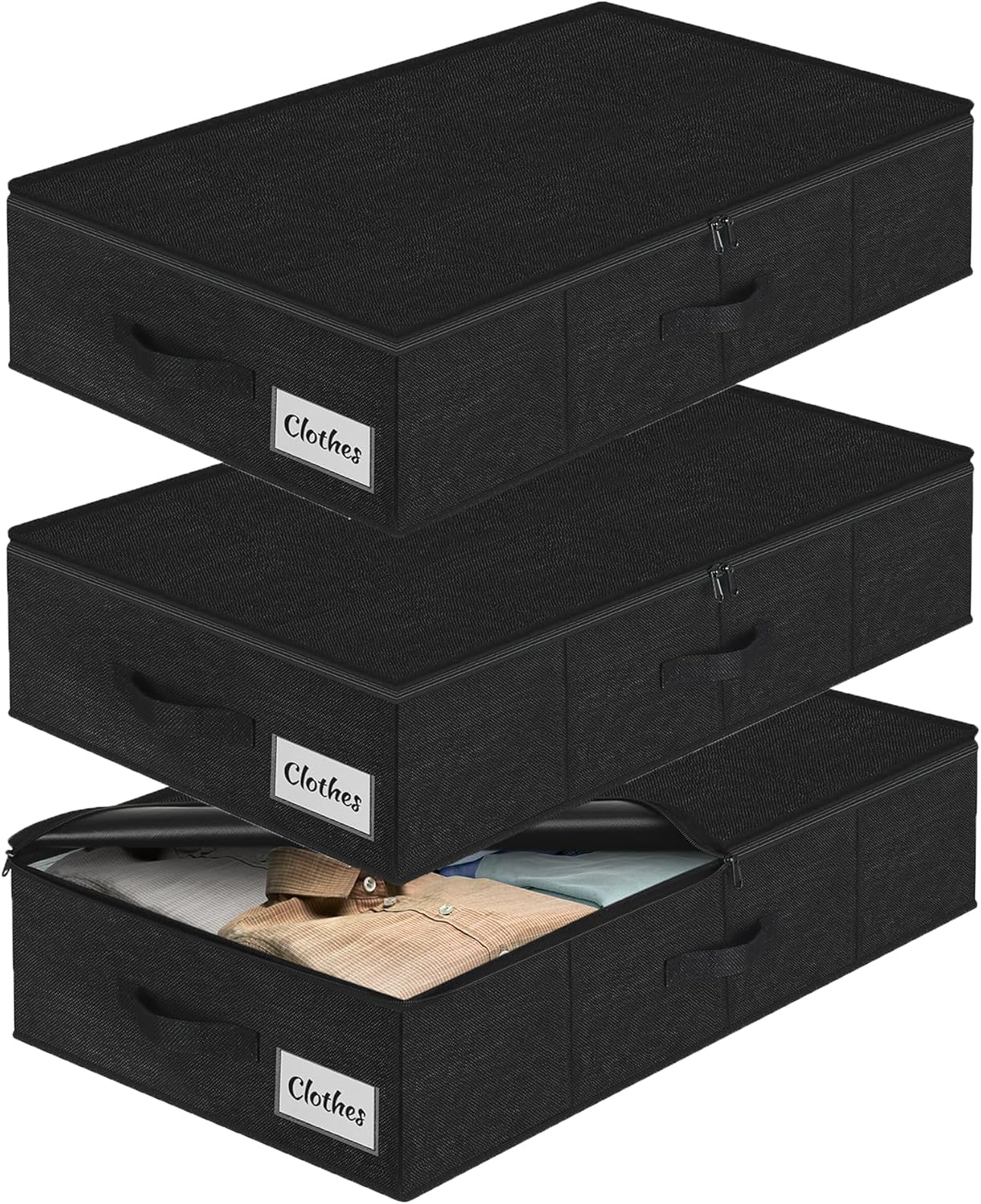 Under Bed Storage Container Bin 3 Pack for Clutter-Free Living