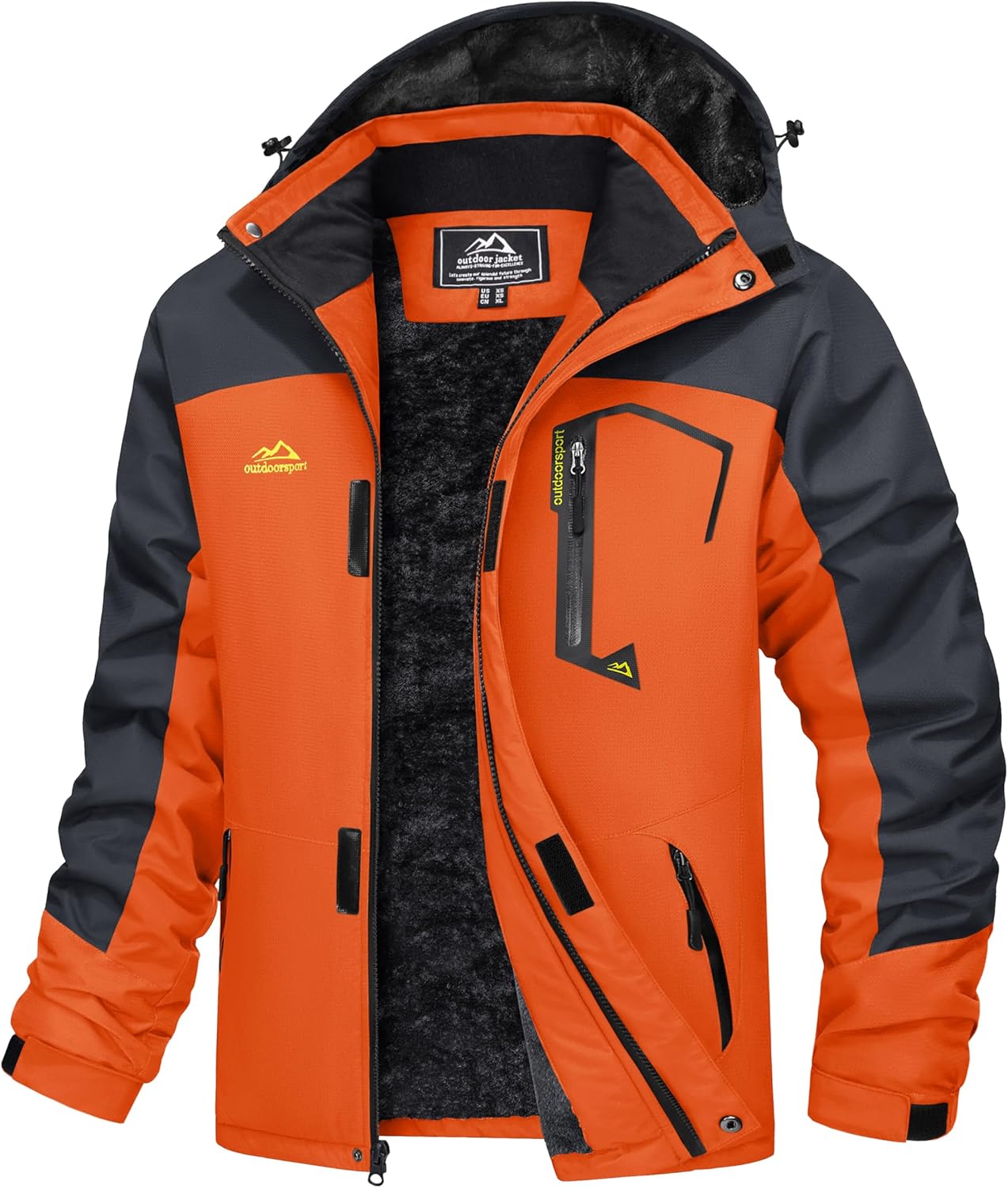 MAGCOMSEN Men's Winter Coats: Water Resistant Ski Jacket