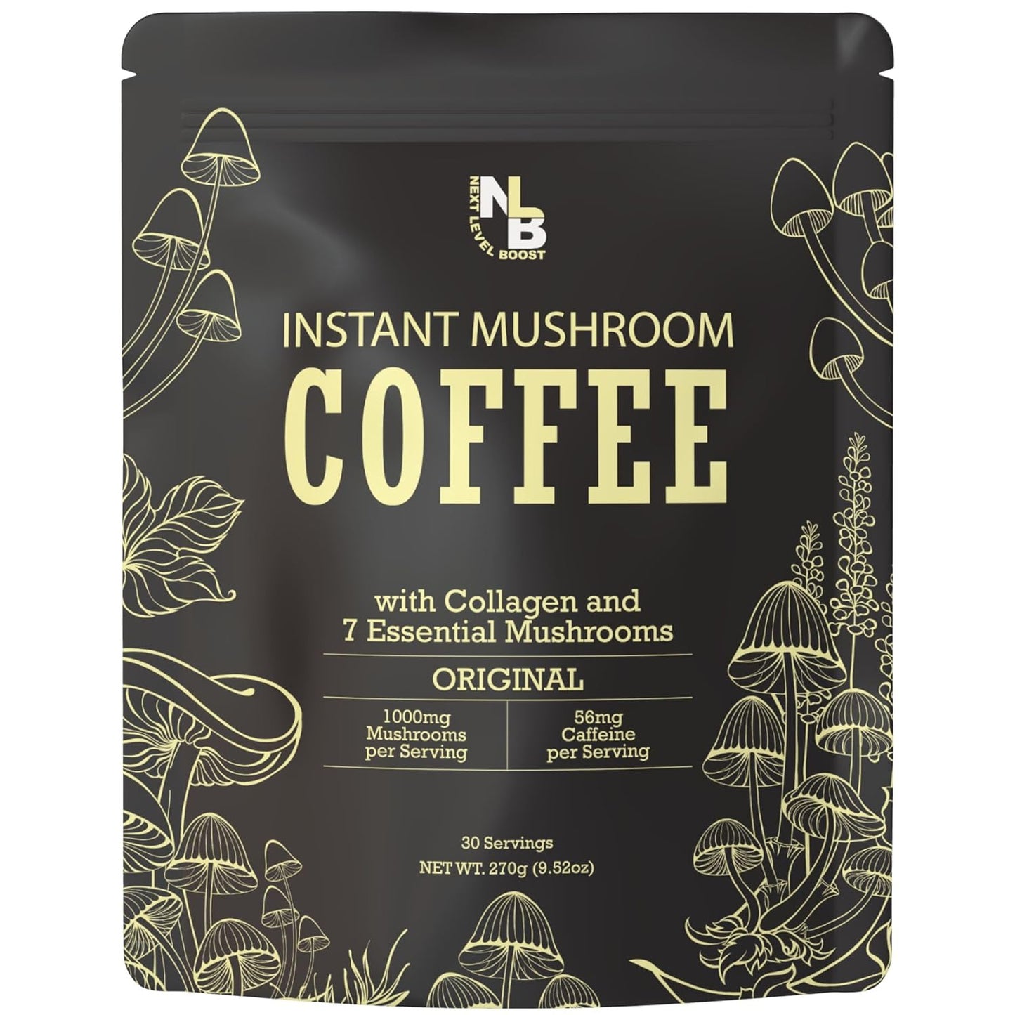 Next Level Boost Mushroom Coffee: Healthy Energy