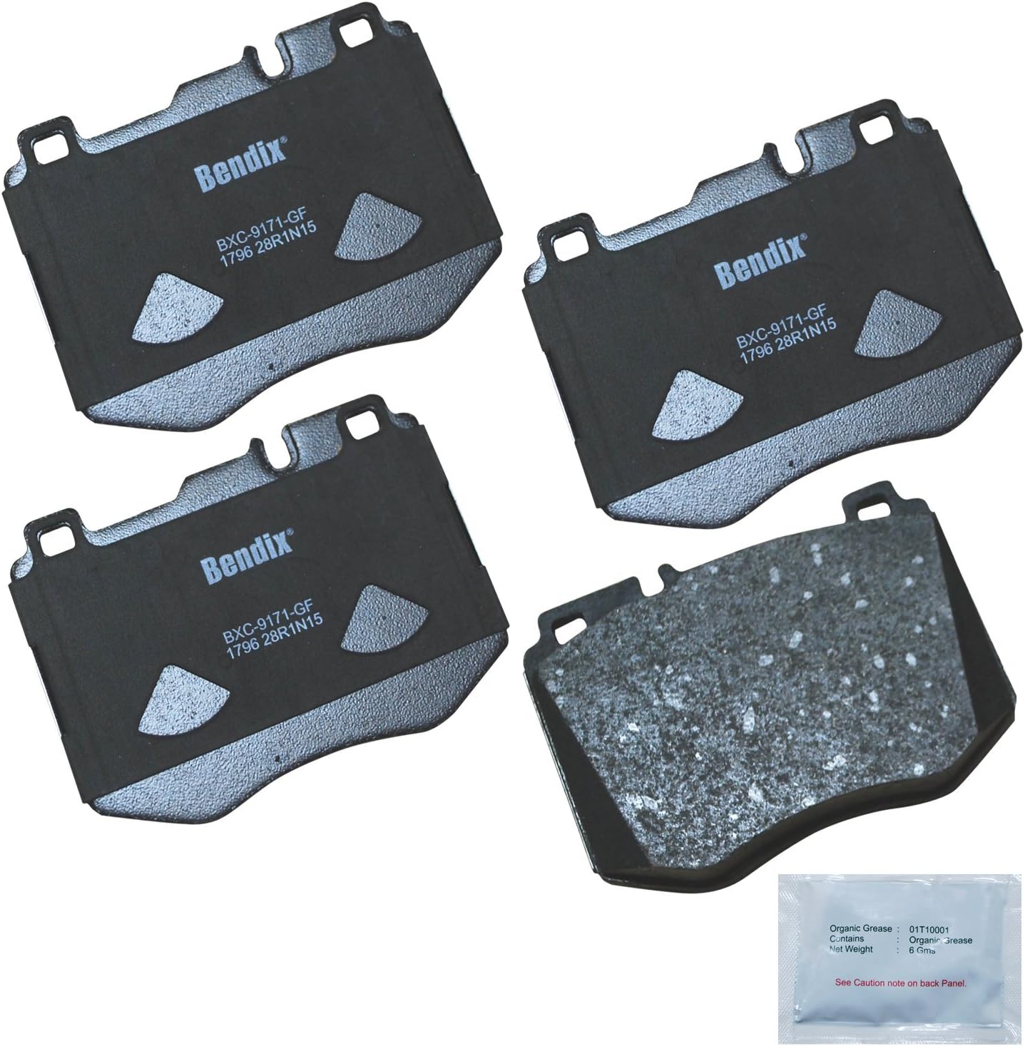 Bendix Priority1 CFC1796 Ceramic Front Brake Pads for Mercedes