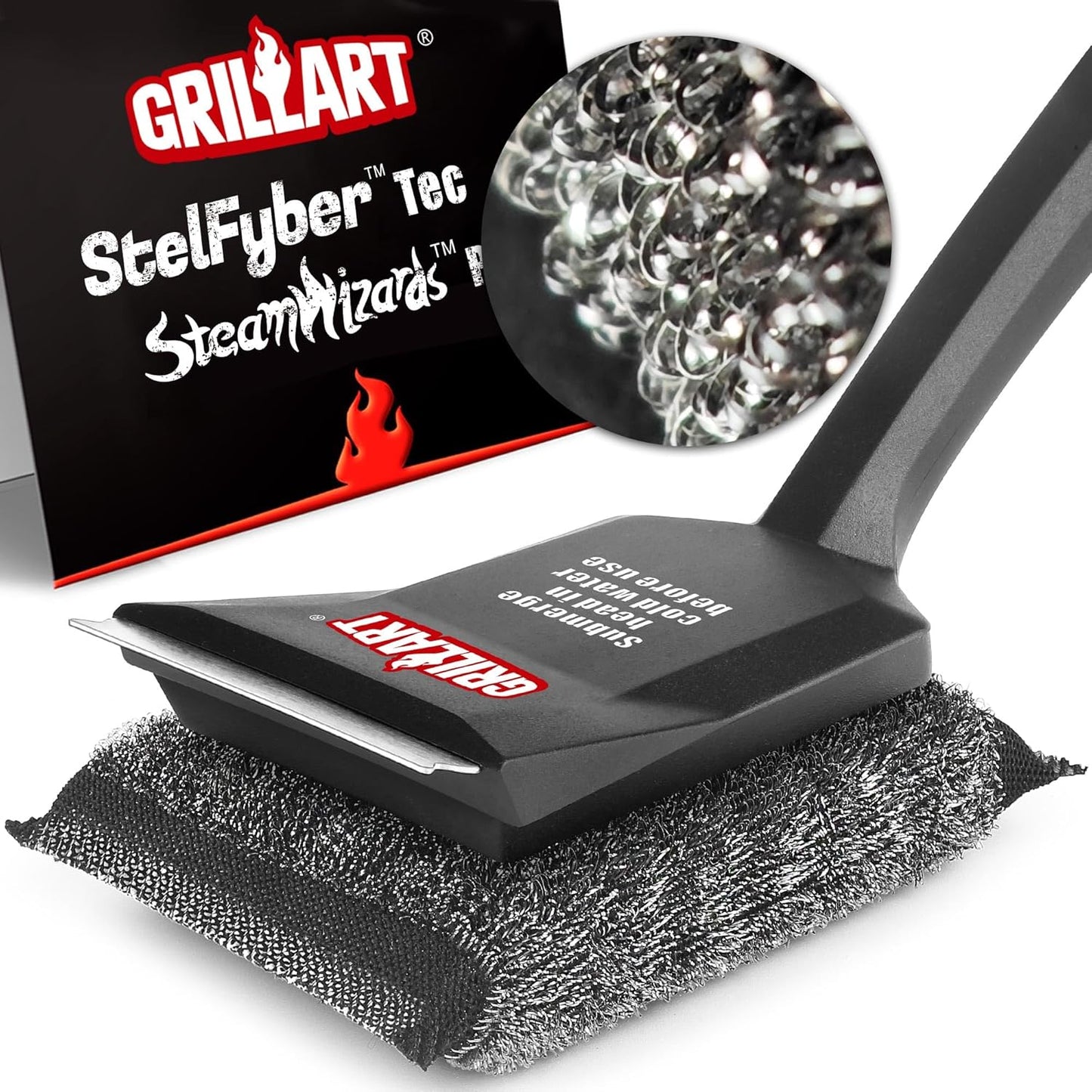 GRILLART Grill Brush Bristle Free for Safe and Efficient Cleaning