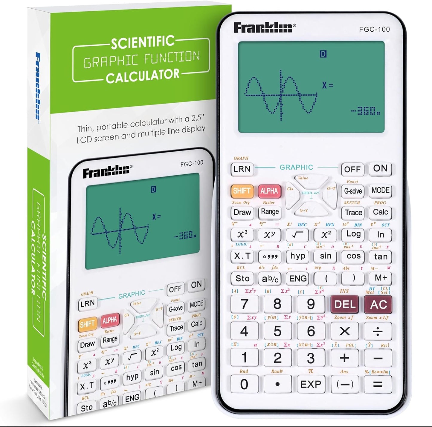 Franklin Scientific Graphing Calculator for Students and Pros