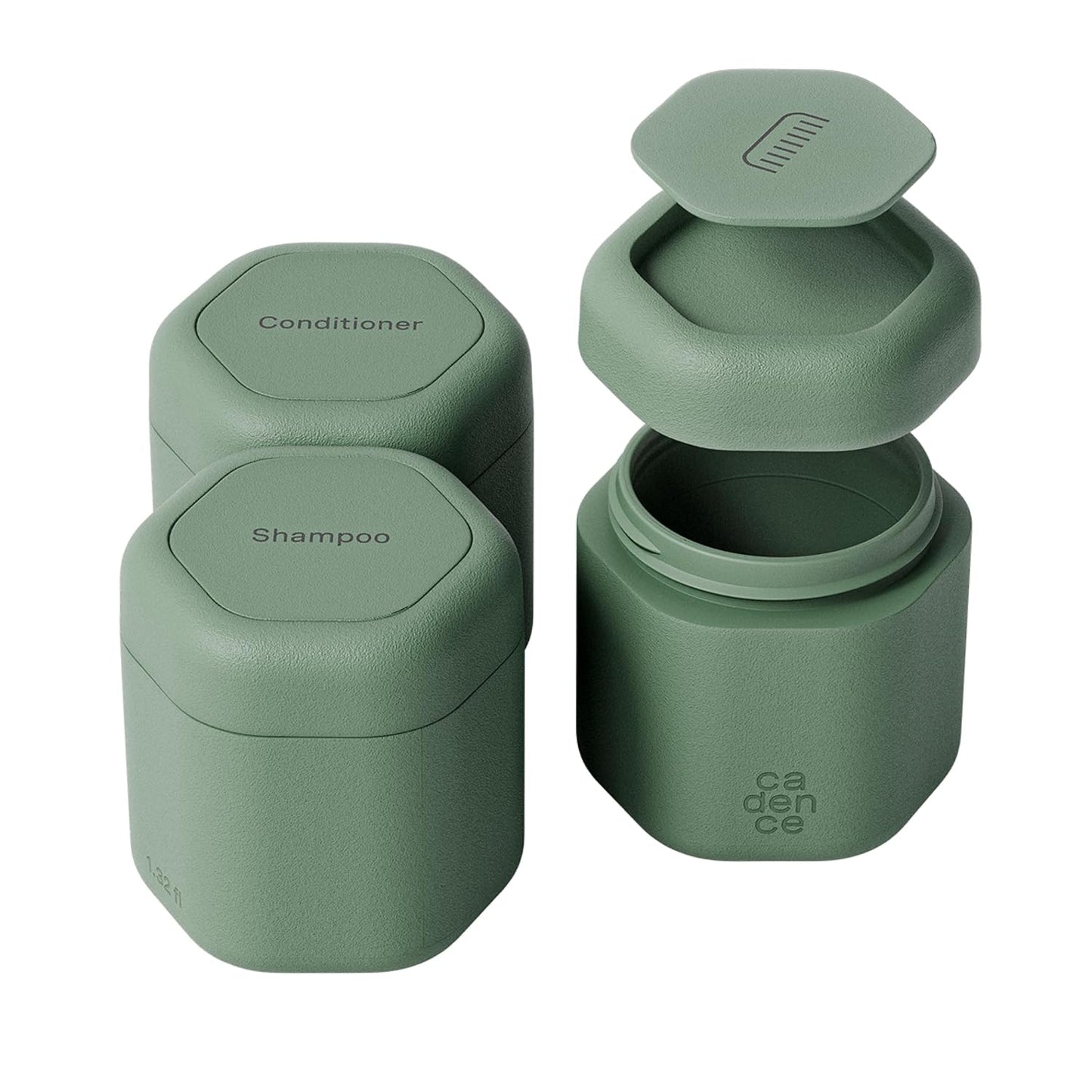 Cadence Travel Containers Haircare Capsule Set for Easy Packing