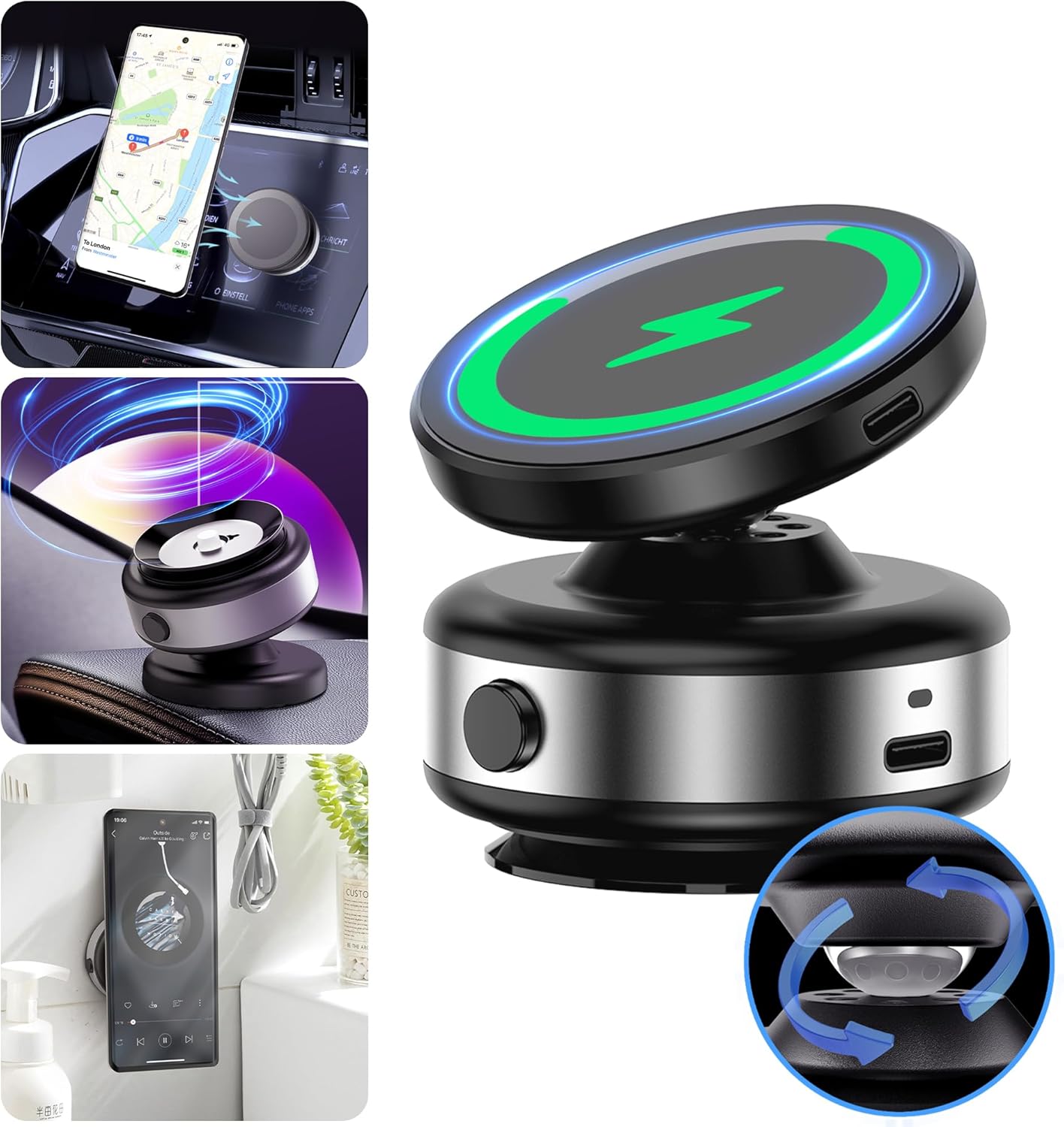 360 Rotatable Magnetic Phone Holder by Foluu