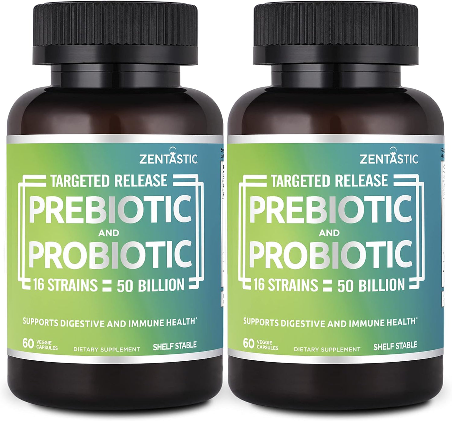 Zentastic Probiotics & Prebiotics for Immune & Digestive Health