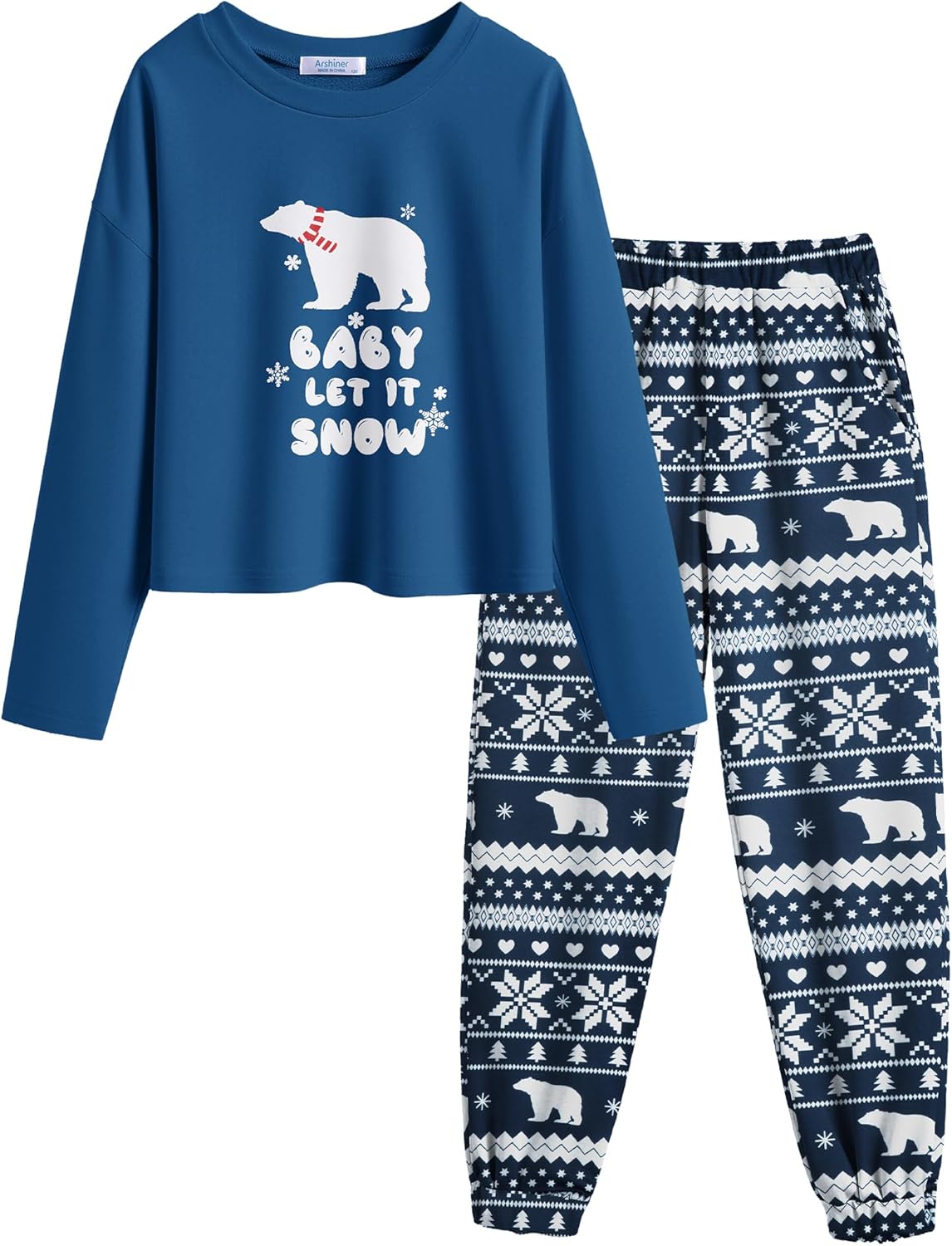 Arshiner Girls Tie Dye Sweatsuits Set for Kids Age 5-14 Y