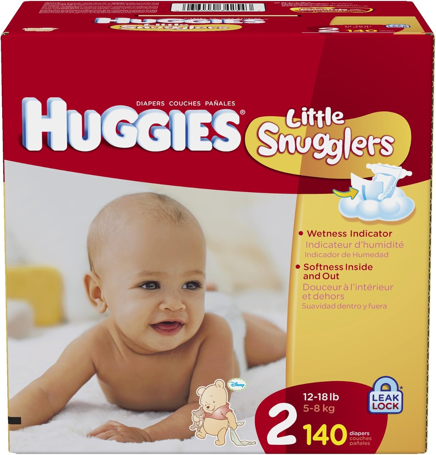 Huggies Little Snugglers Size 2 - 140 Pack, Ultimate Comfort