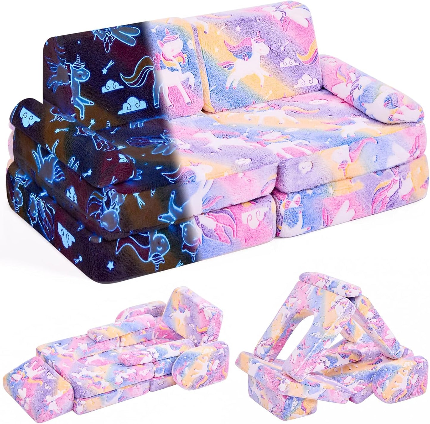 IFNOW Modular Kids Play Couch for Imaginative Play