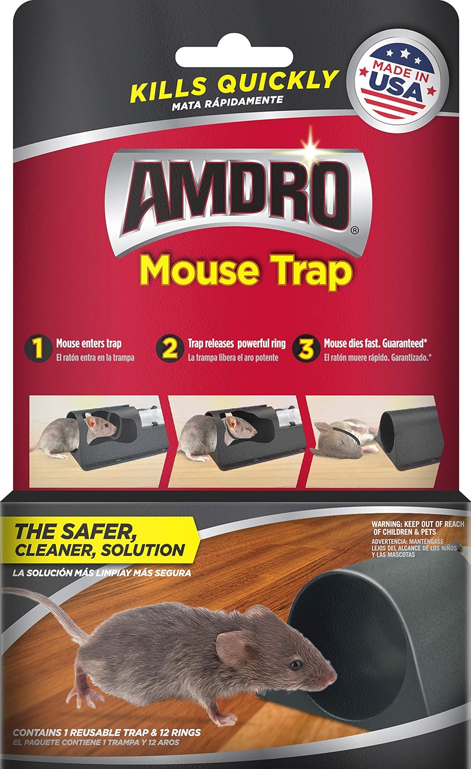 Amdro Mouse Trap: Eliminates 12 Mice!