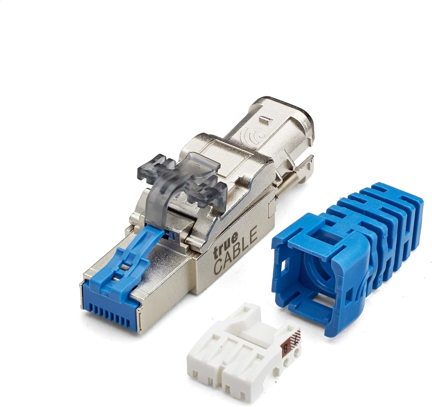 TRUE CABLE Cat6A Toolless Field Termination Plug for 10Gb