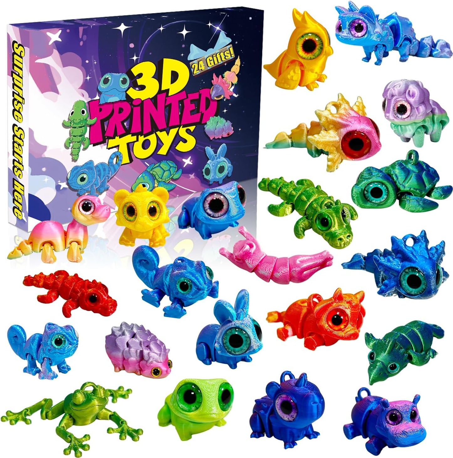3D Printed Animals Advent Calendar for Holiday Countdown Fun